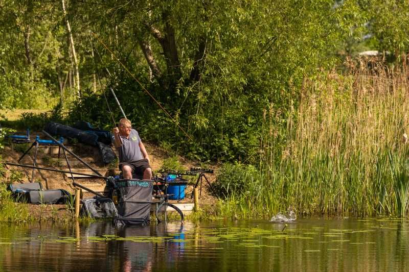 Perfect nature and fishing day